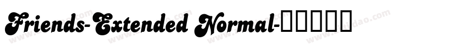 Friends-Extended Normal字体转换